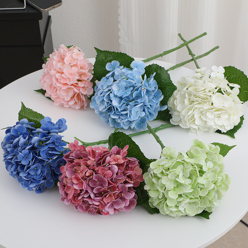 Artificial Hydrangea Bouquet Beige Light Brown | High & Bury