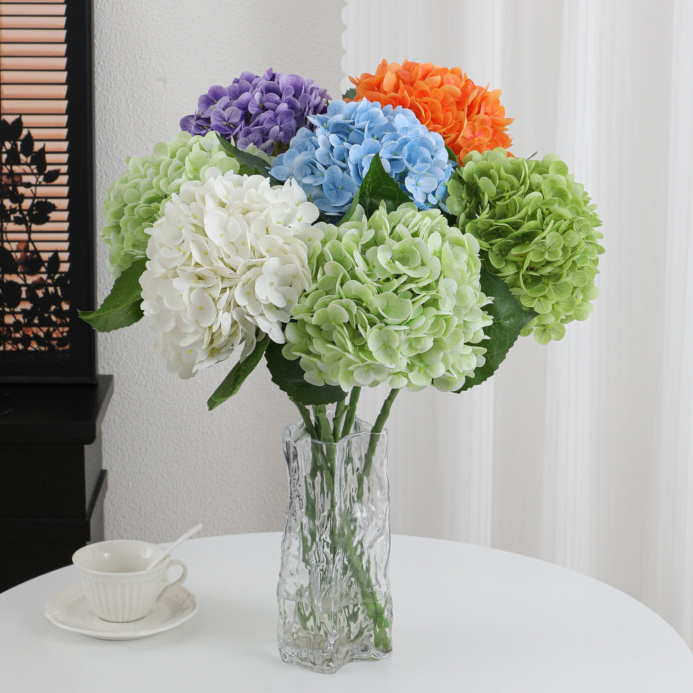 Artificial Hydrangea Bouquet Beige Light Brown | High & Bury