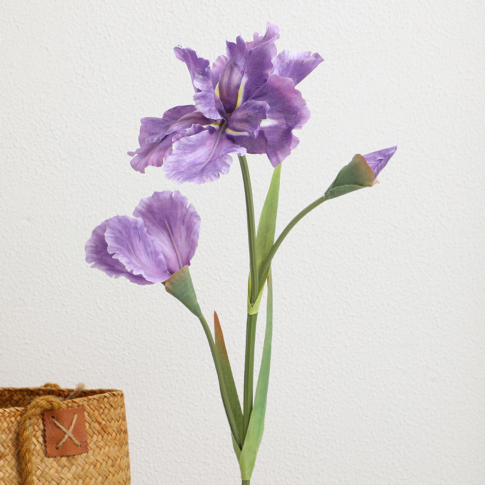 Artificial Iris Flower Stem with Realistic Details | High & Bury