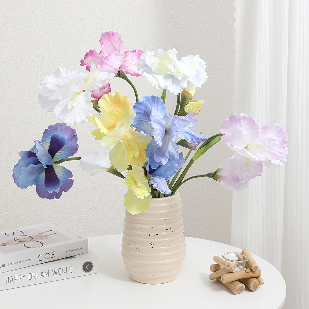 Artificial Iris Flower Stem with Realistic Details | High & Bury
