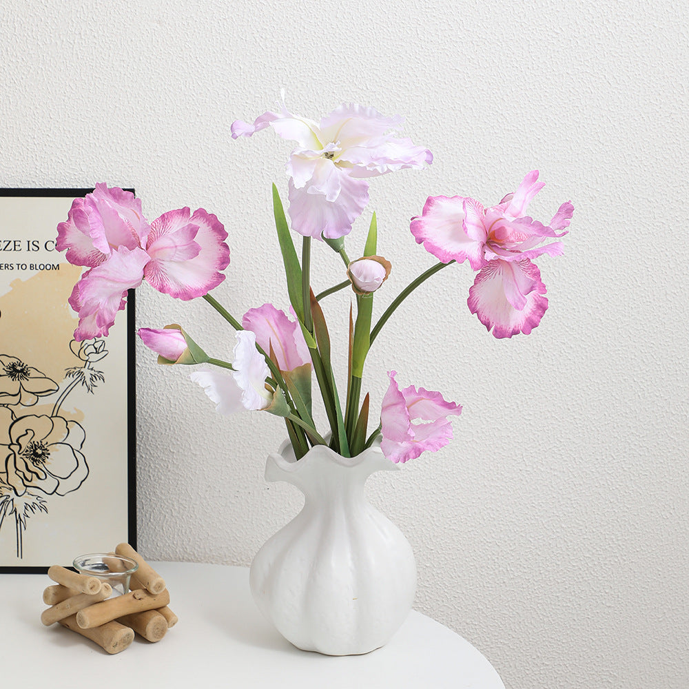 Artificial Iris Flower Stem with Realistic Details | High & Bury