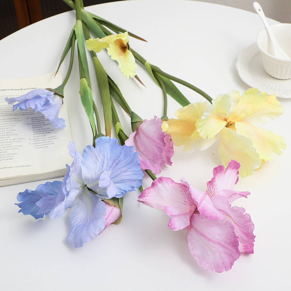 Artificial Iris Flower Stem with Realistic Details | High & Bury