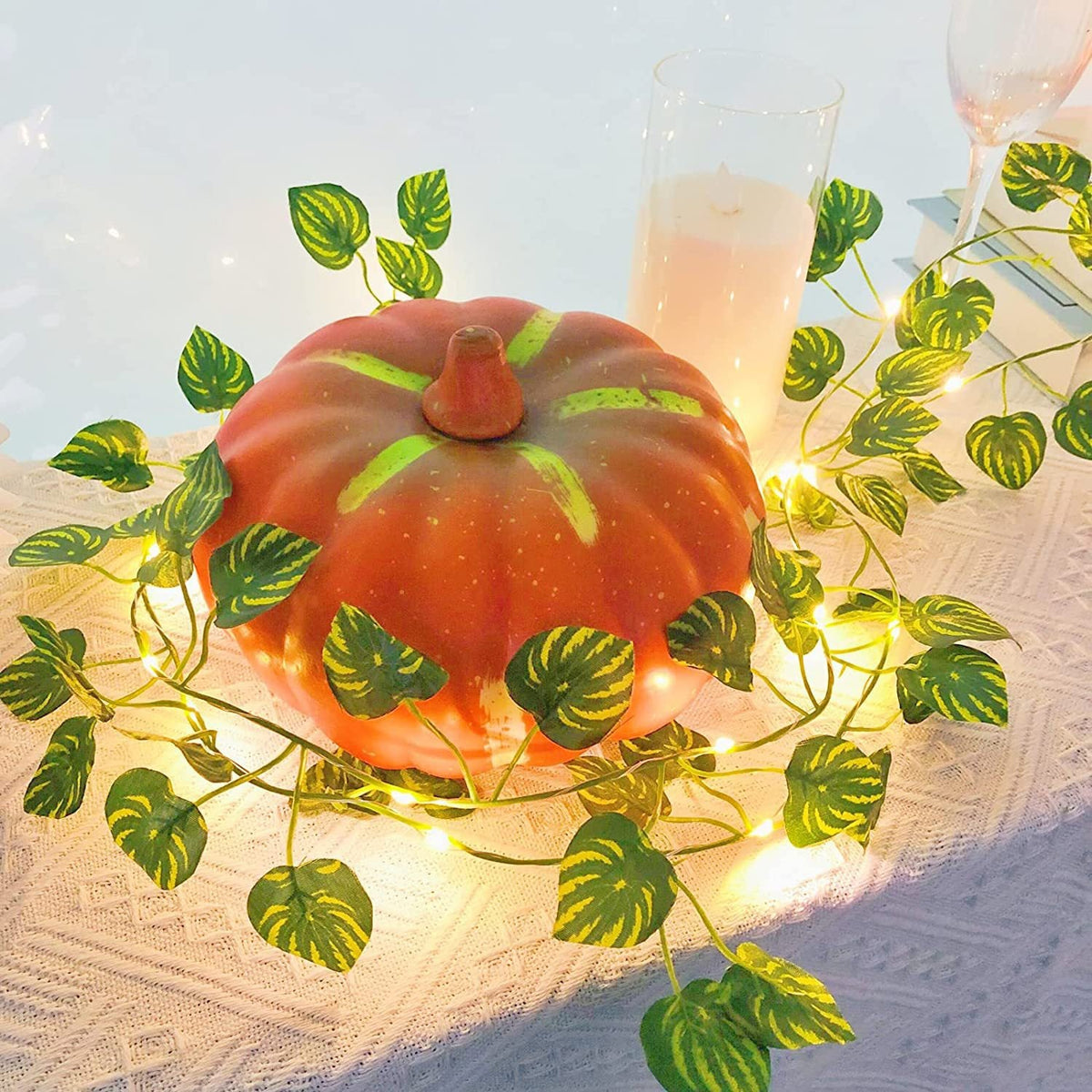 Artificial Ivy LED Curtain Lights | High & Bury