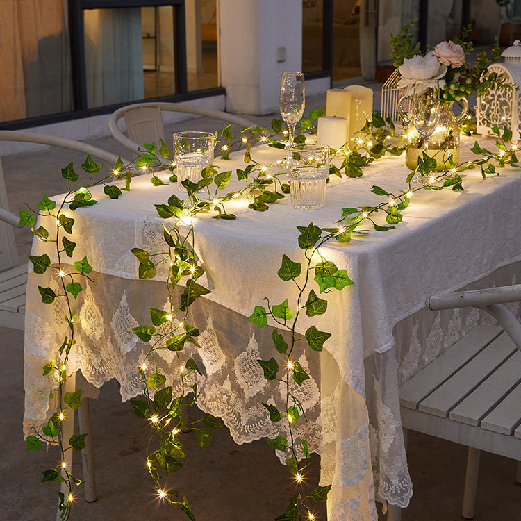 Artificial Ivy LED Curtain Lights | High & Bury
