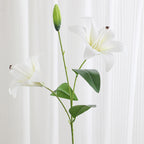 Artificial Lily Branch with Realistic Flowers | High & Bury