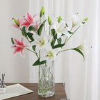 Artificial Lily Branch with Realistic Flowers | High & Bury