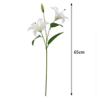 Artificial Lily Branch with Realistic Flowers | High & Bury