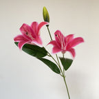 Artificial Lily Branch with Realistic Flowers | High & Bury
