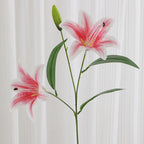 Artificial Lily Branch with Realistic Flowers | High & Bury