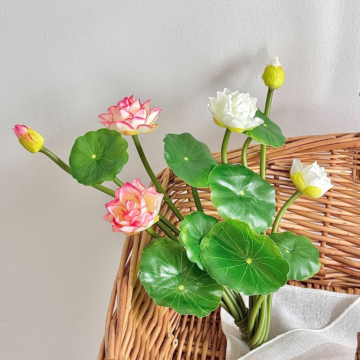 Artificial Lotus Flower Bouquet | High & Bury