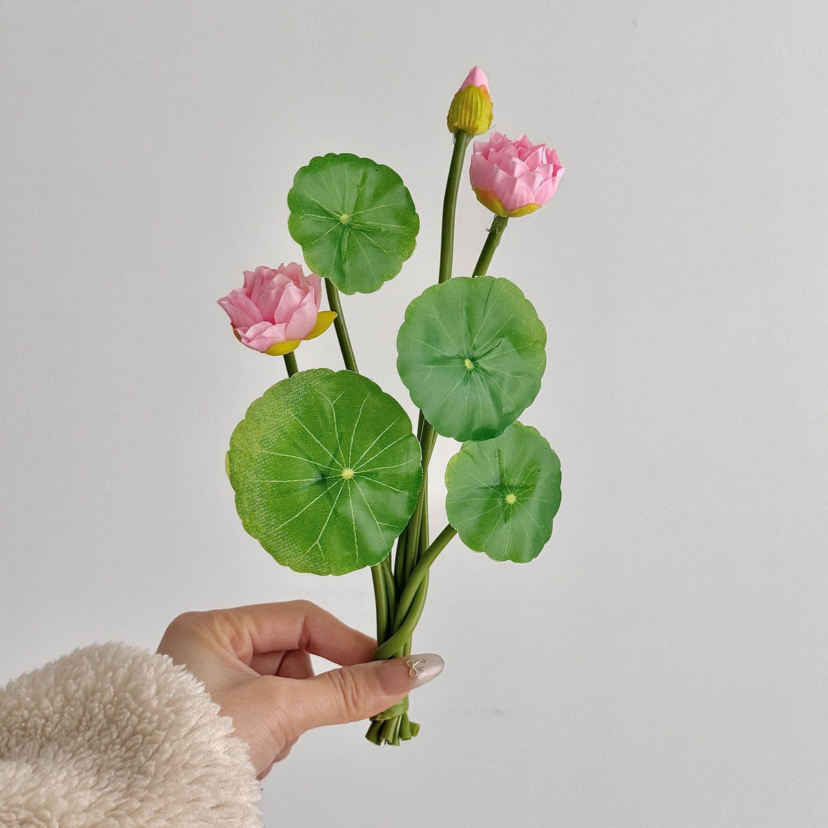 Artificial Lotus Flower Bouquet | High & Bury