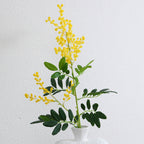 Artificial Mimosa Branch with Detailed Flowers and Leaves | High & Bury