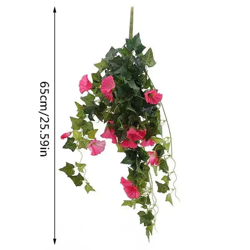 Artificial Morning Glory Vines, Silk Blend, 66 cm, 2 Pieces, view 4
