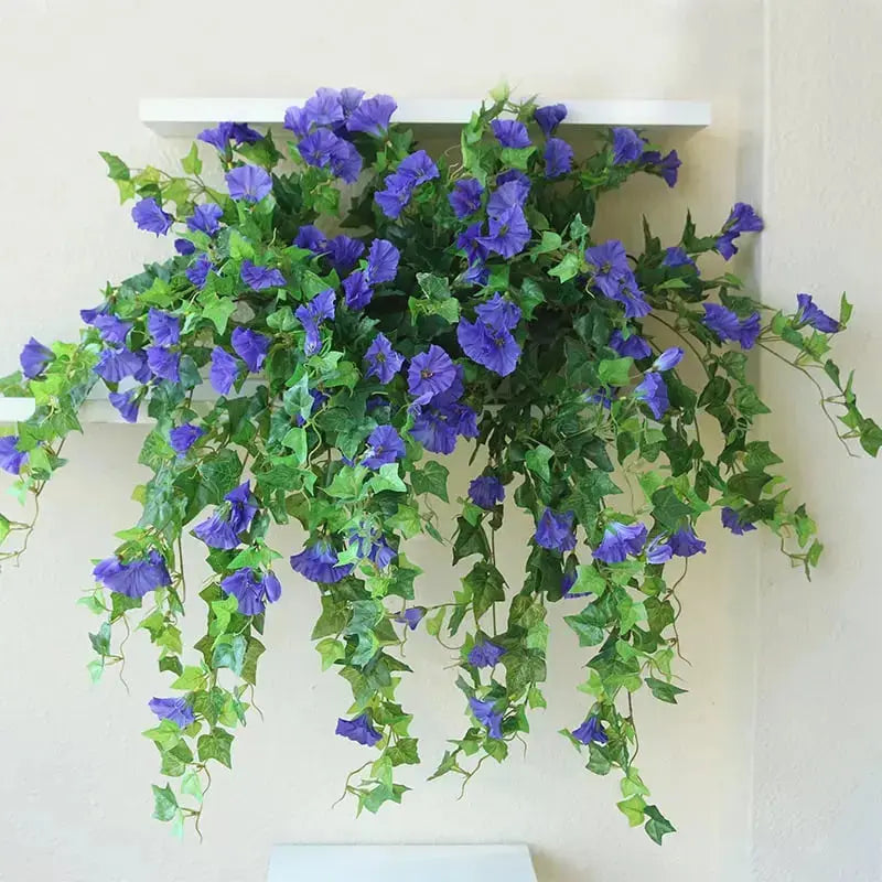 Artificial Morning Glory Vines, Silk Blend, 66 cm, 2 Pieces, view 5