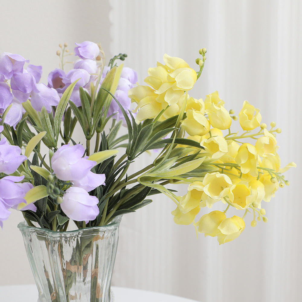 Artificial Orchid Bouquet White Lilac | High & Bury