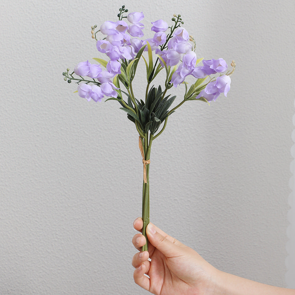 Artificial Orchid Bouquet White Lilac | High & Bury