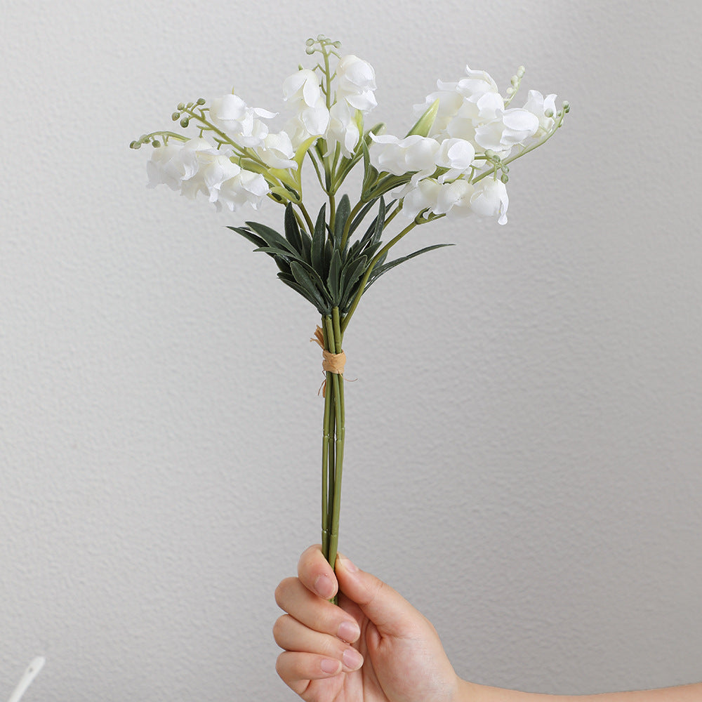 Artificial Orchid Bouquet White Lilac | High & Bury
