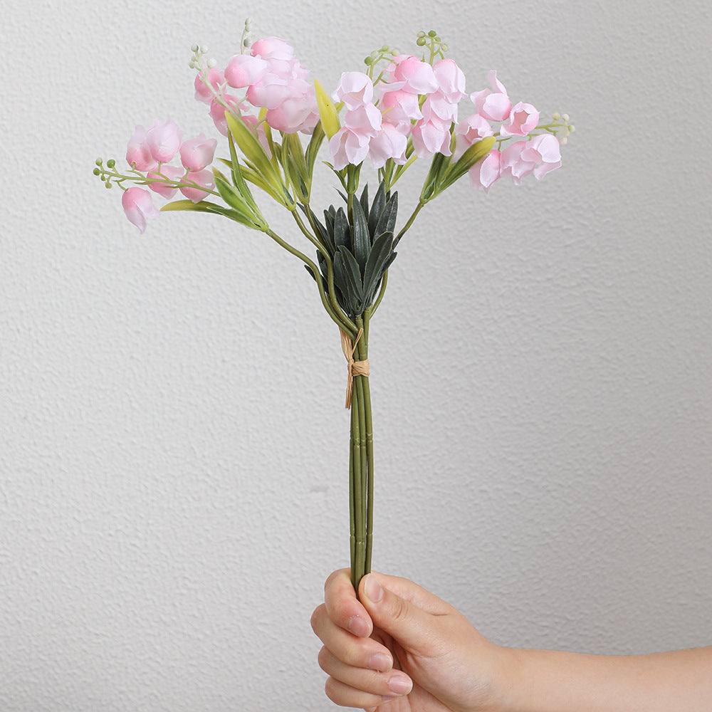 Artificial Orchid Bouquet White Lilac | High & Bury