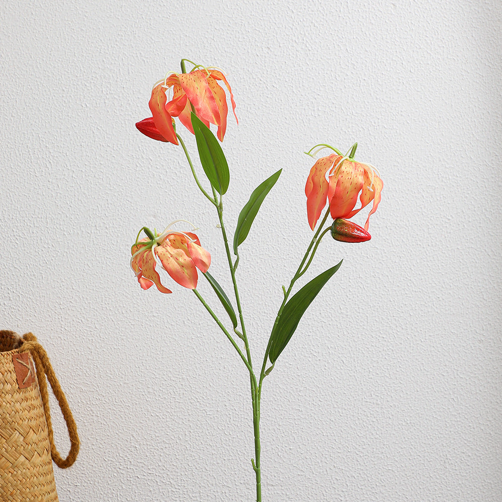 Artificial Orchid Bouquet with Vibrant Blooms and Fine Details | High & Bury