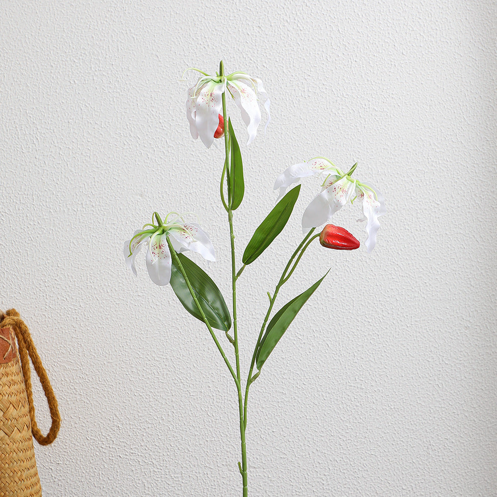Artificial Orchid Bouquet with Vibrant Blooms and Fine Details | High & Bury
