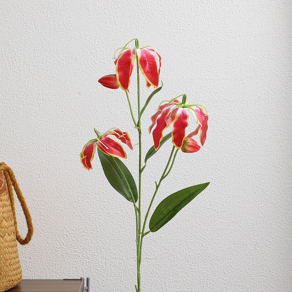Artificial Orchid Bouquet with Vibrant Blooms and Fine Details | High & Bury
