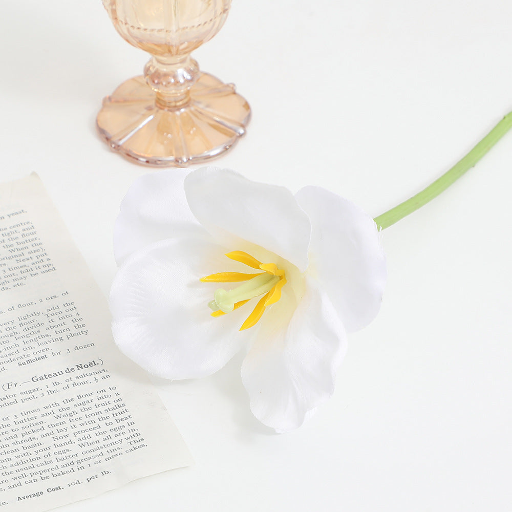 Artificial Orchid Flower Branch with Intricately Detailed Flowers | High & Bury
