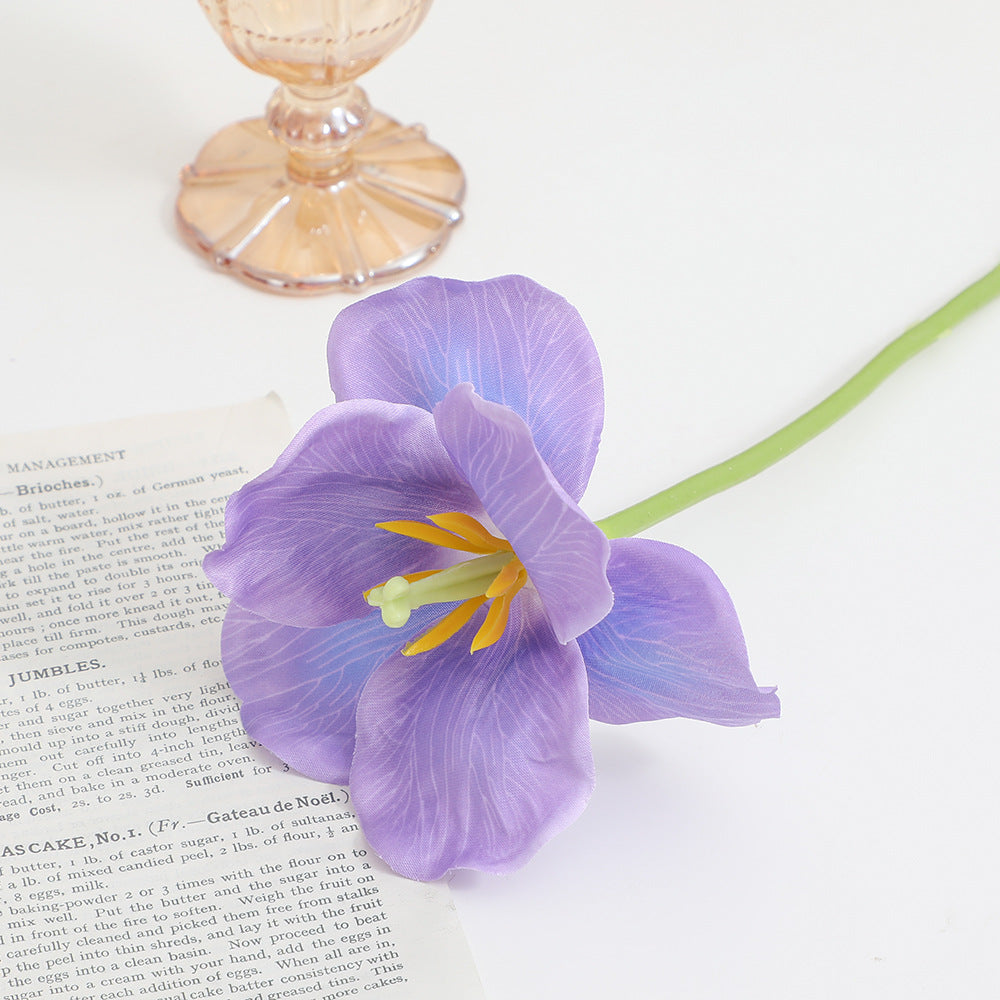 Artificial Orchid Flower Branch with Intricately Detailed Flowers | High & Bury