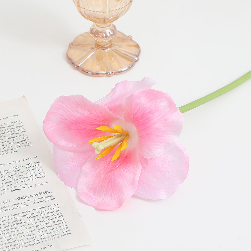 Artificial Orchid Flower Branch with Intricately Detailed Flowers | High & Bury
