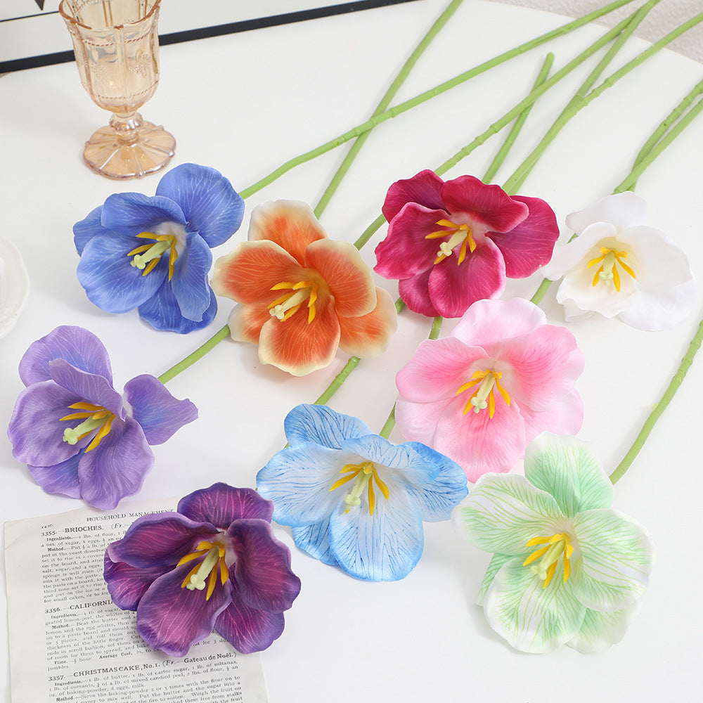 Artificial Orchid Flower Branch with Intricately Detailed Flowers | High & Bury