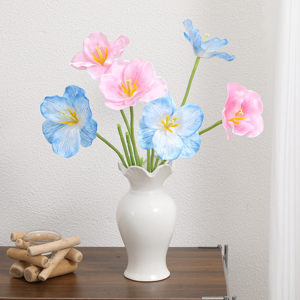 Artificial Orchid Flower Branch with Intricately Detailed Flowers | High & Bury