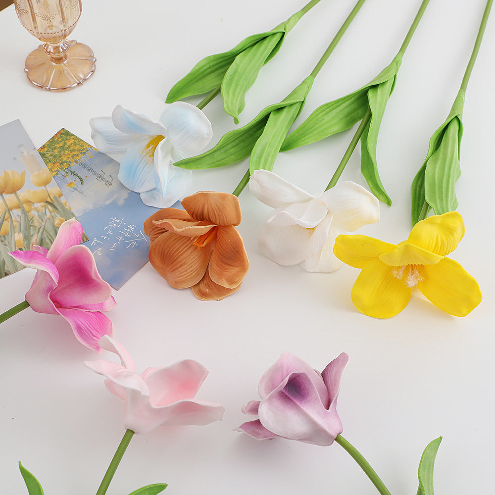Artificial Orchid Flower Branch with Realistic Details | High & Bury