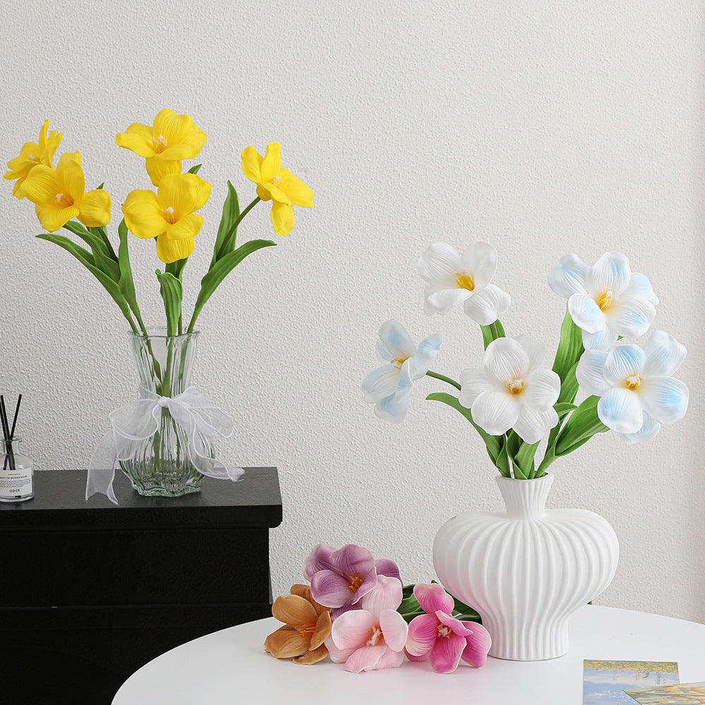 Artificial Orchid Flower Branch with Realistic Details | High & Bury