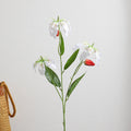 Artificial Plant Grass Green Bellflowers-White | High & Bury