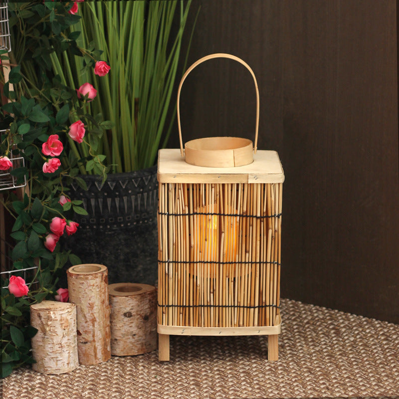 Artificial Rattan Lantern | High & Bury