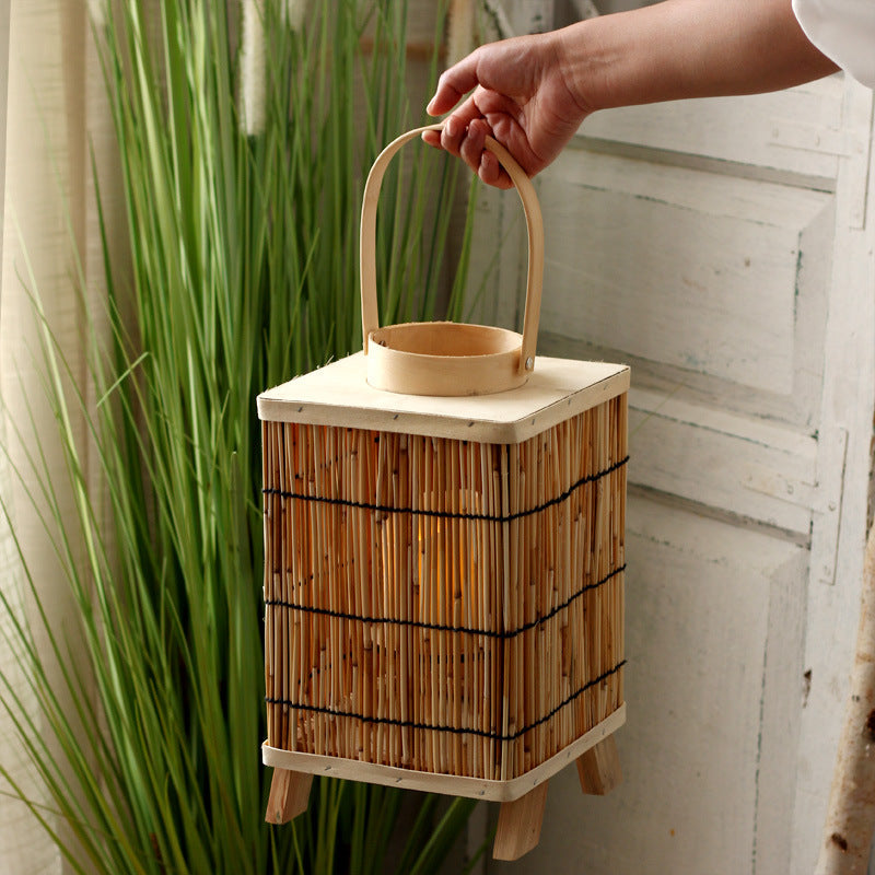 Artificial Rattan Lantern | High & Bury