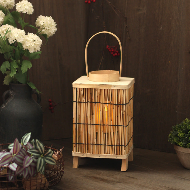 Artificial Rattan Lantern | High & Bury