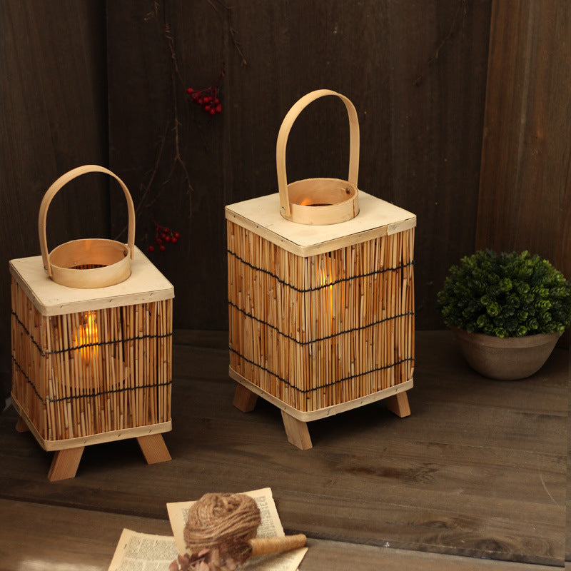 Artificial Rattan Lantern | High & Bury