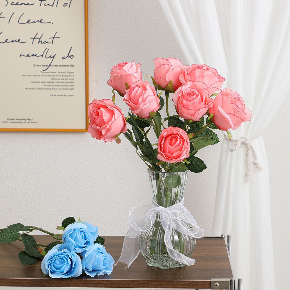 Artificial Rose Branch with Realistic Appearance | High & Bury