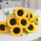 Artificial Sunflower Yellow Blue | High & Bury
