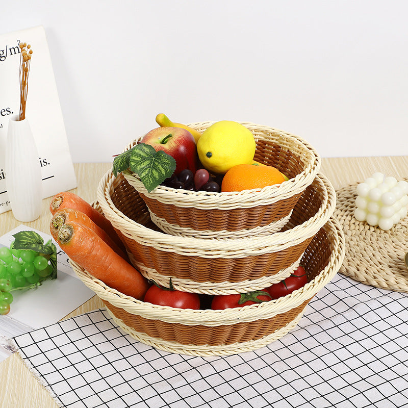 Artisan Woven Serving Bowl | High & Bury