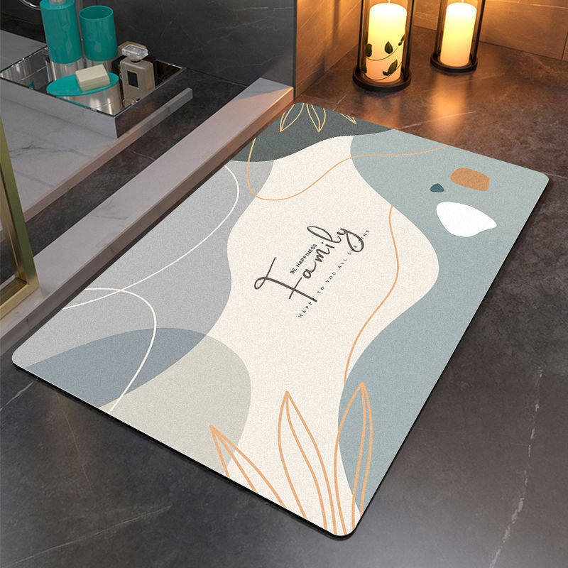 Artistic Abstract Bathroom Mat | High & Bury