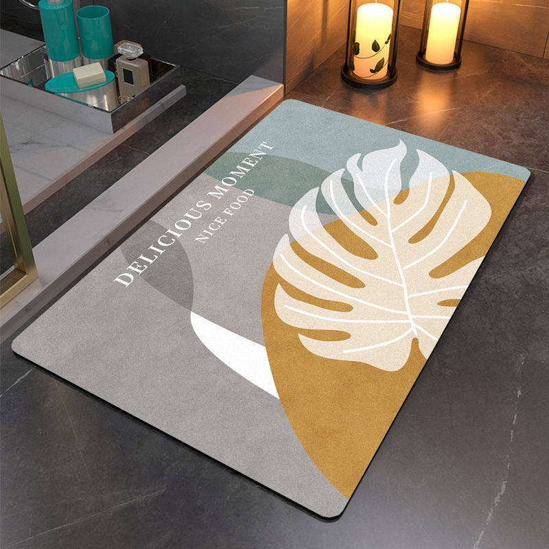 Artistic Abstract Bathroom Mat | High & Bury
