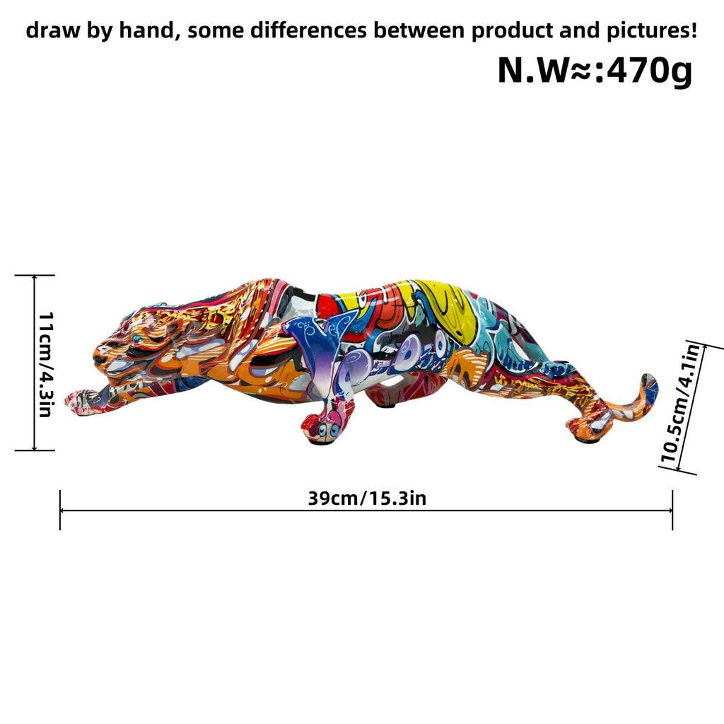 Artistic and Colorful Animal Figure in Panther Shape | High & Bury