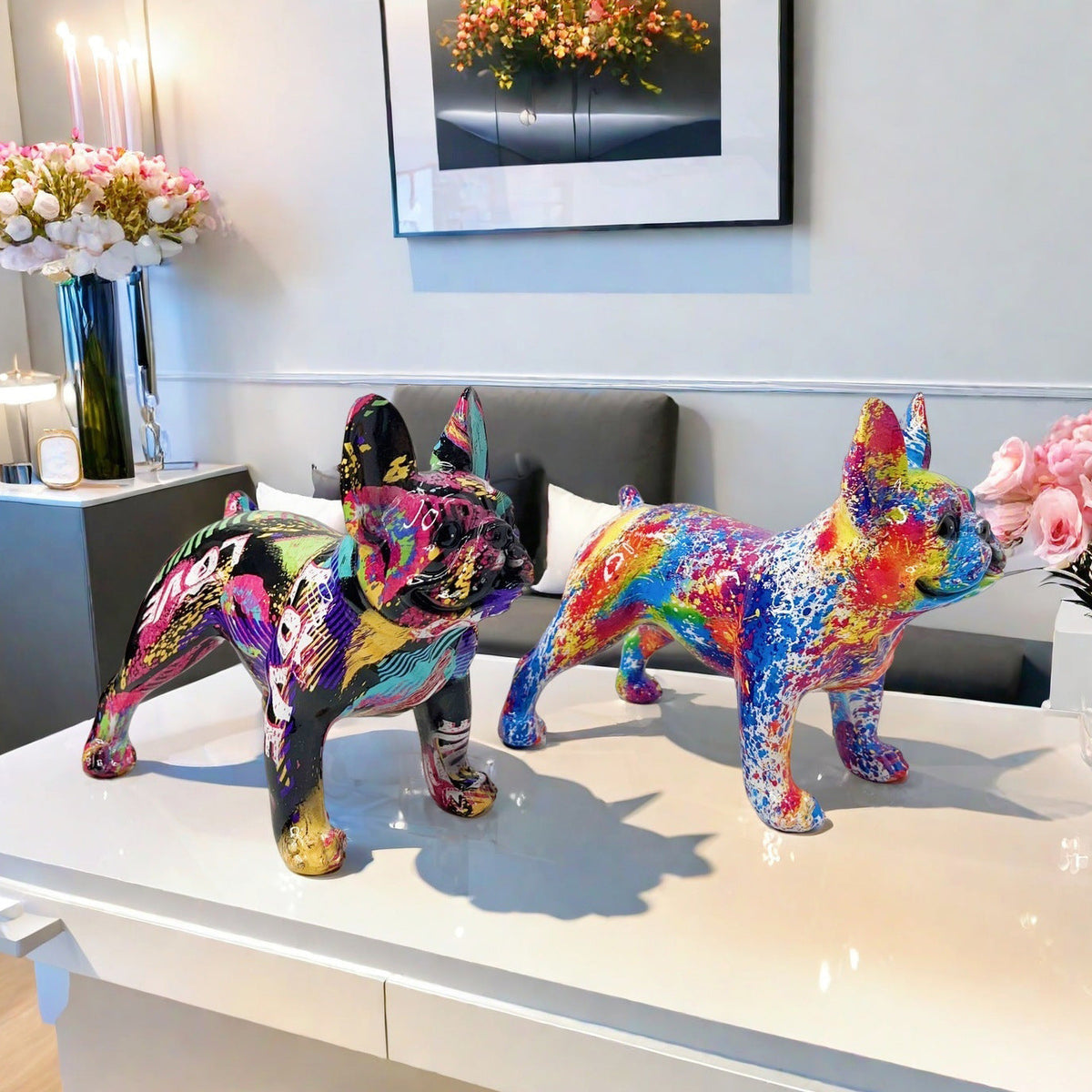 Artistic Bulldog Sculpture | High & Bury