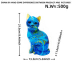 Artistic Cat Figurine in Vibrant Design | High & Bury
