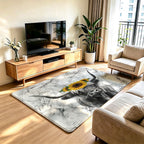 Artistic Cat Print Area Rug | High & Bury