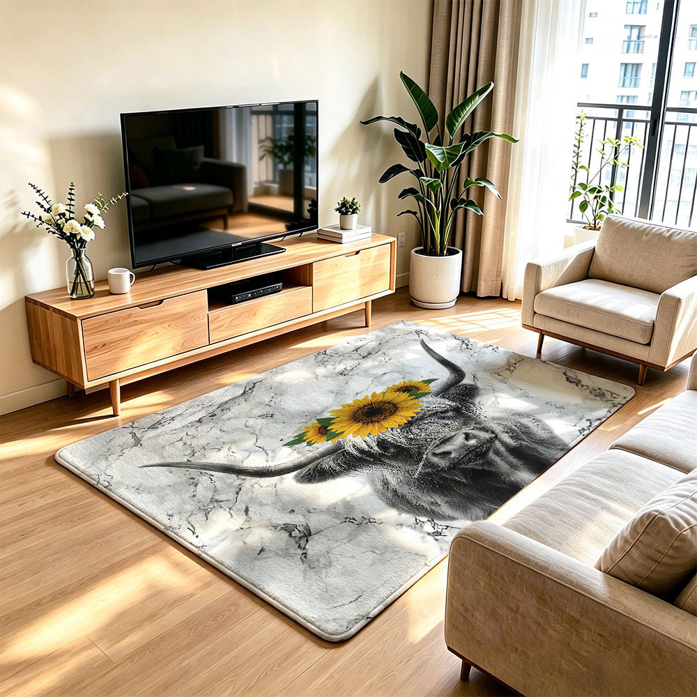 Artistic Cat Print Area Rug | High & Bury