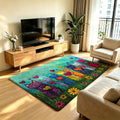Artistic Cat Print Area Rug | High & Bury