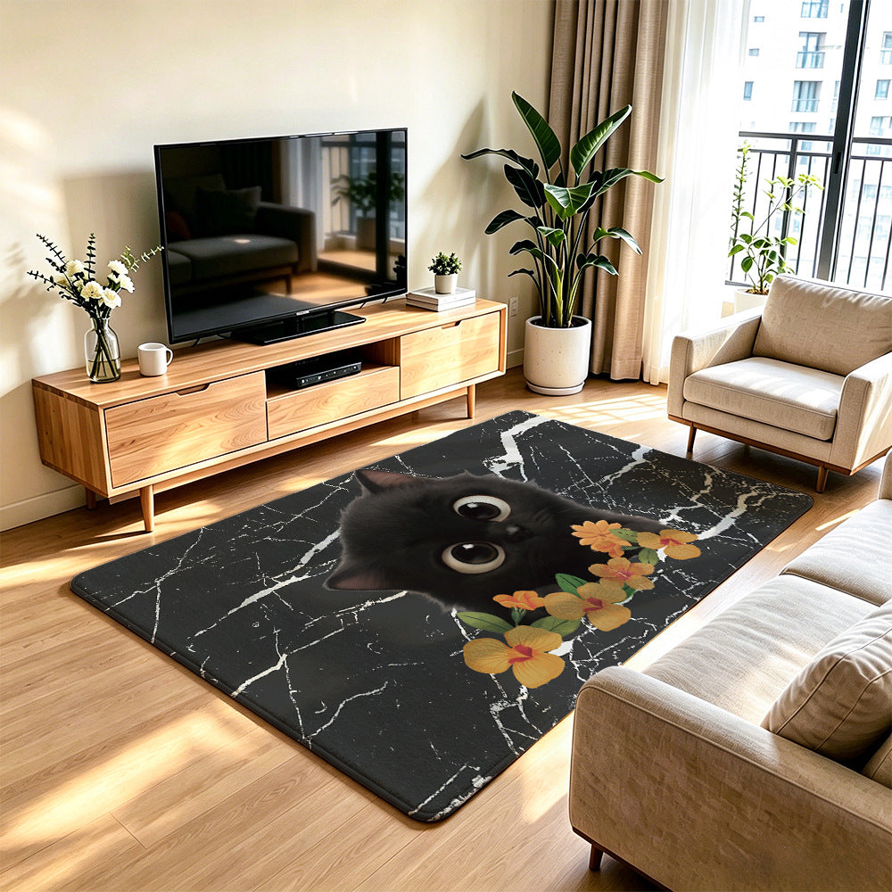 Artistic Cat-Themed Area Rug | High & Bury