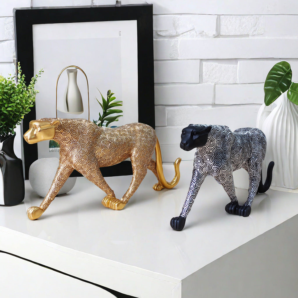 Artistic Decorative Wildcat Sculpture | High & Bury